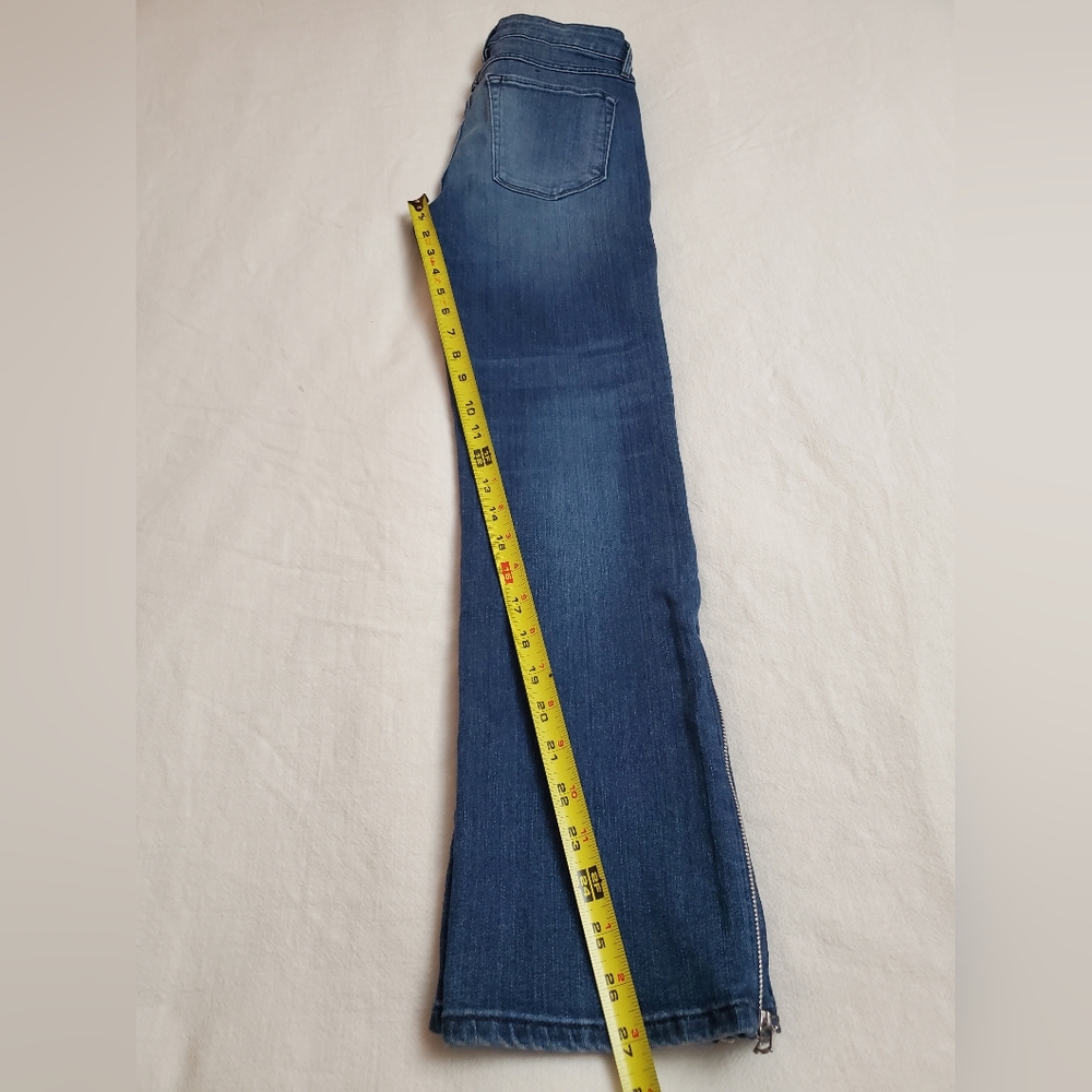 3x1 NYC High-Rise Side Zip Flare Jeans Women's Size 24 Classic Boho Chic - Picture 11 of 12